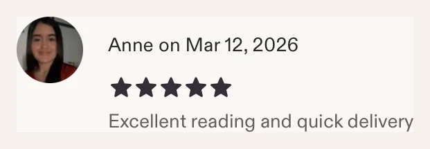 Etsy review from Anne, 5 stars