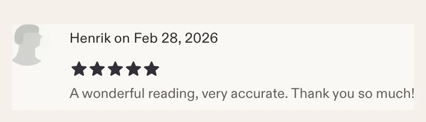 Etsy review from Henrik, 5 stars